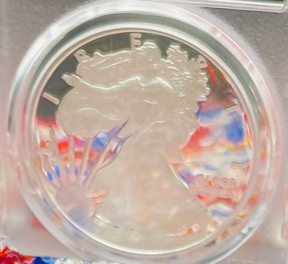 Proof 2020 (W) $1 American Silver Eagle PCGS PR70DCAM FDOI (Denver) Master Designer Cleveland Signed (1 of 487)