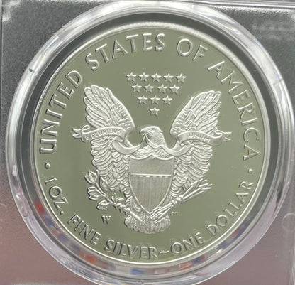 Proof 2020 (W) $1 American Silver Eagle PCGS PR70DCAM FDOI (Denver) Master Designer Cleveland Signed (1 of 487)