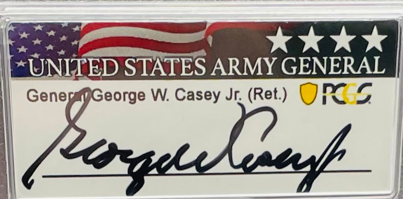 Proof 2020 (W) $1 American Silver Eagle PCGS PR70DCAM First Strike US Army General 5 Star General George Casey Jr (Ret) Signed (1 of 100)