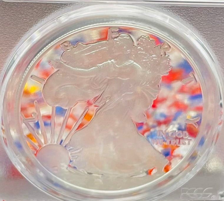 Proof 2020 (W) $1 American Silver Eagle PCGS PR70DCAM First Strike US Army General 5 Star General George Casey Jr (Ret) Signed (1 of 100)