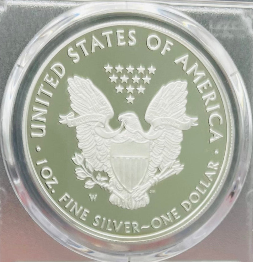 Proof 2020 (W) $1 American Silver Eagle PCGS PR70DCAM First Strike US Army General 5 Star General George Casey Jr (Ret) Signed (1 of 100)
