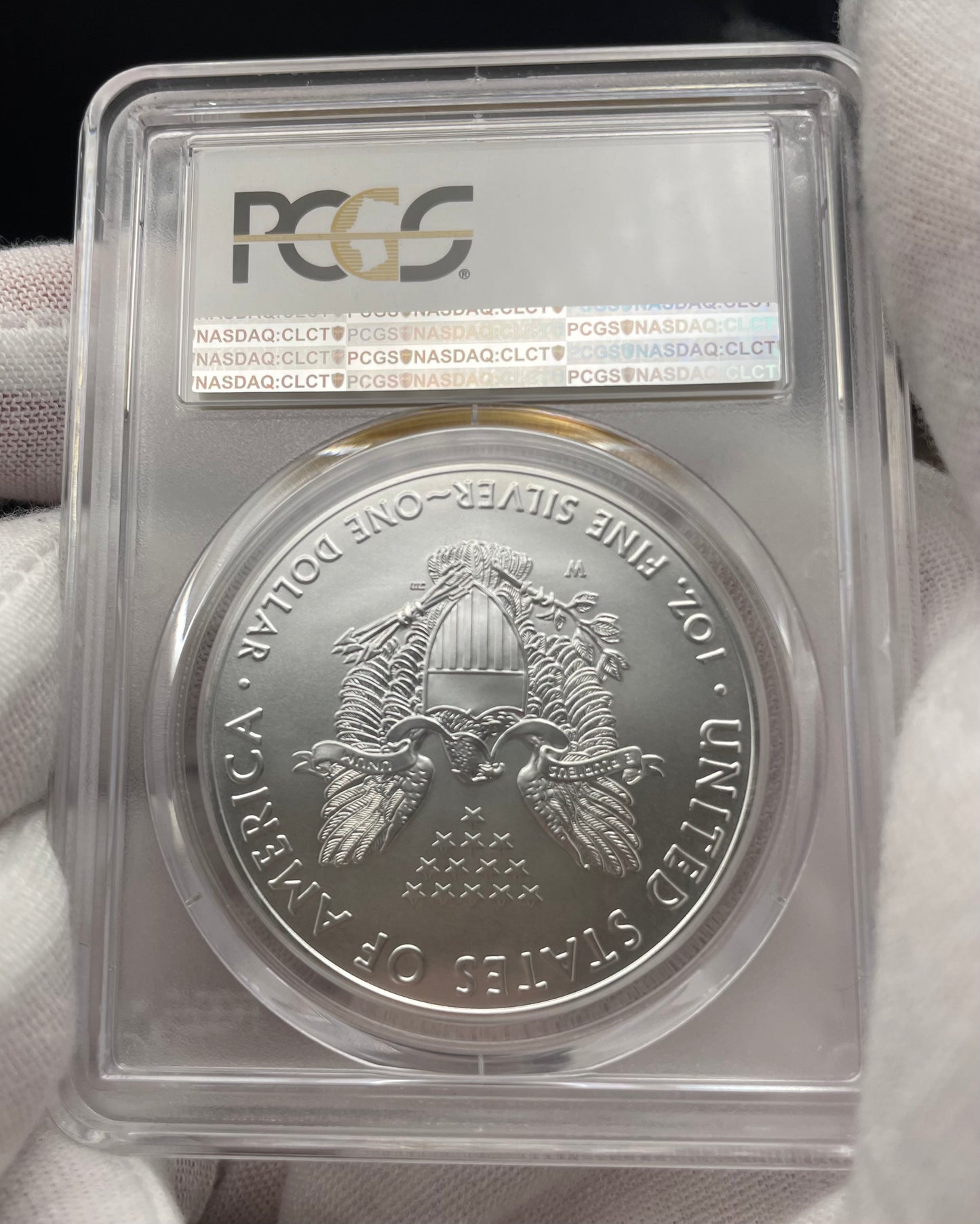 Burnished 2017 (W) $1 American Silver Eagle PCGS SP70 First Day of Issue Rare Label Mint Condition (1 of 1,000)