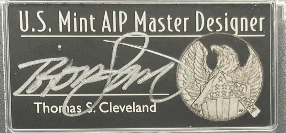 Burnished 2017 (W) $1 American Silver Eagle PCGS SP70 First Strike Thomas S. Cleveland Signed Label Mint Condition (1 of 150)