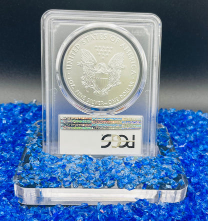 Burnished 2017 (W) $1 American Silver Eagle PCGS SP70 First Day of Issue Rare Label Mint Condition (1 of 1,000)