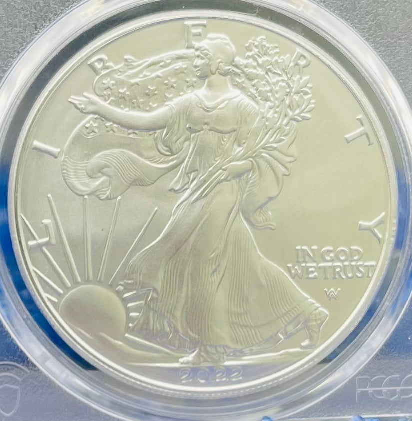 2022 $1 American Silver Eagle PCGS MS70 First Strike Legends of Life NFL Hall of Fame Robert Brazile Signed Label Mint Condition (1 of 100)