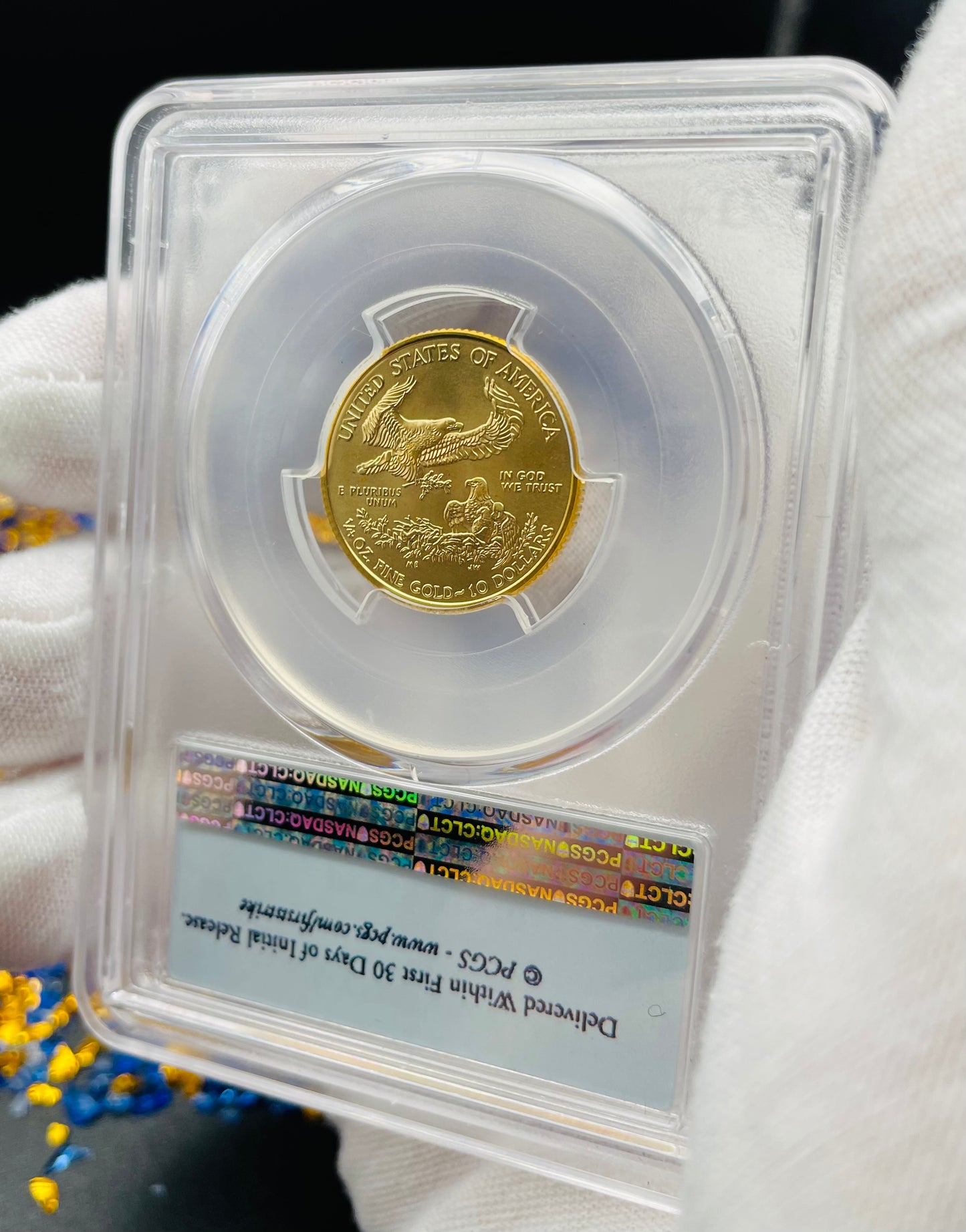 2016 $10 American Gold Eagle PCGS MS70 First Strike Flag Label (Rare 1 of 1,297)