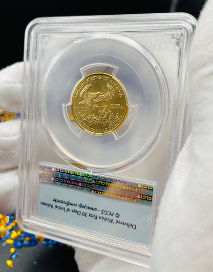 2016 $10 American Gold Eagle PCGS MS70 First Strike Flag Label (Rare 1 of 1,297)