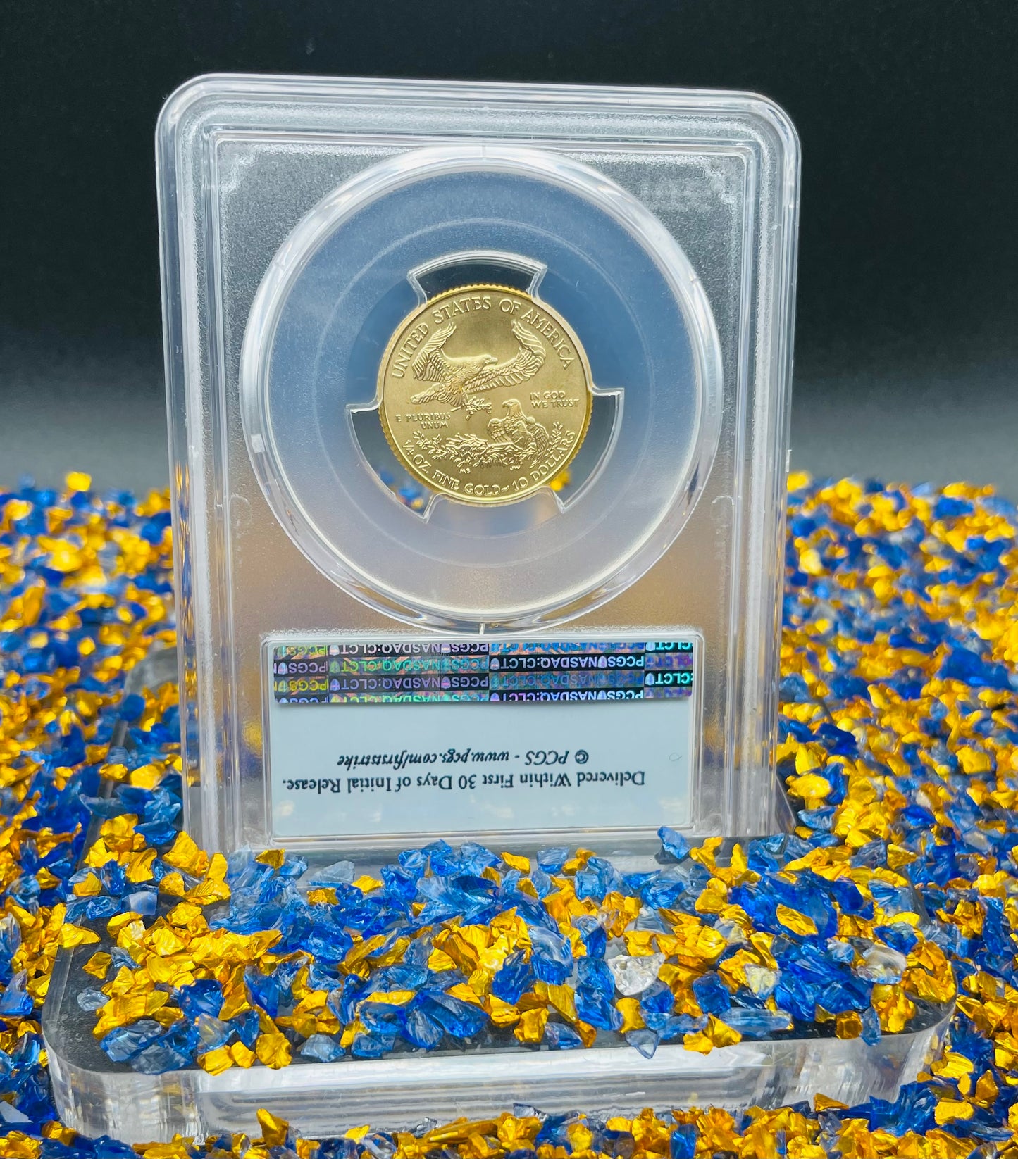 2016 $10 American Gold Eagle PCGS MS70 First Strike Flag Label (Rare 1 of 1,297)