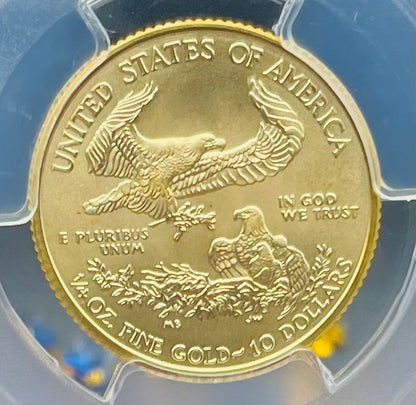 2016 $10 American Gold Eagle PCGS MS70 First Strike Flag Label (Rare 1 of 1,297)