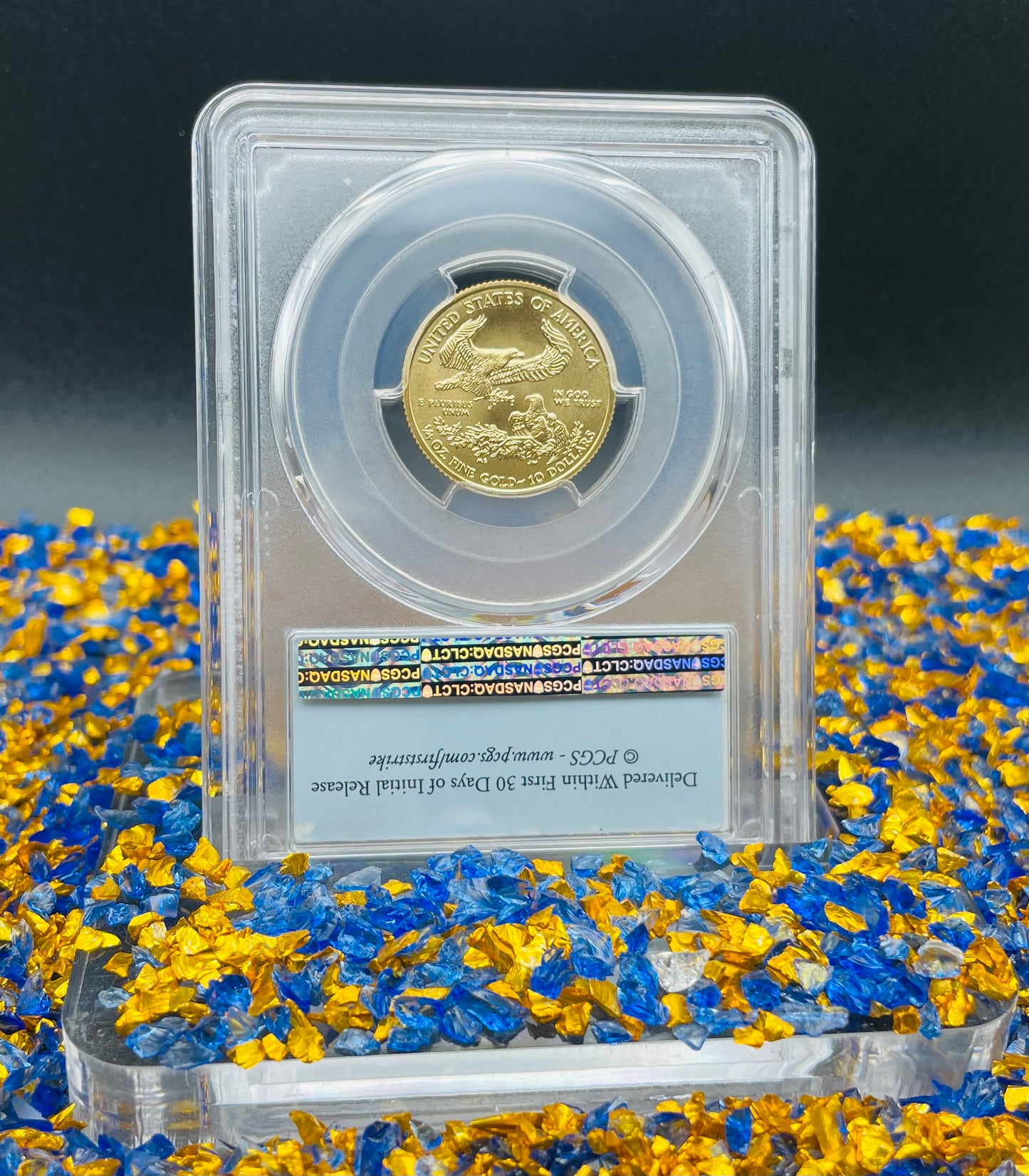 2018 $10 American Gold Eagle PCGS MS70 First Strike Flag Label (Rare 1 of 1,780)