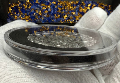 'The Kraken Attack' Sea Monster 2025 2.7 Troy Ounce .999 Fine Silver Round Hand Crafted Antique Finish Includes Wood Treasure Chest, Capsule & COA Mint Condition Limited Edition (1 of 50)