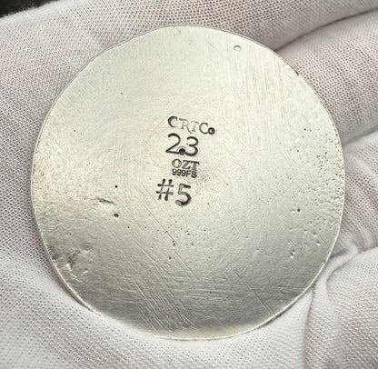 'Plundering Pirate Hector' Hand Crafted 2.3 Troy Ounce .999 Fine Silver Round Antique Finish Includes Treasure Chest, Capsule & COA Mint Condition Limited Edition (1 of 50)