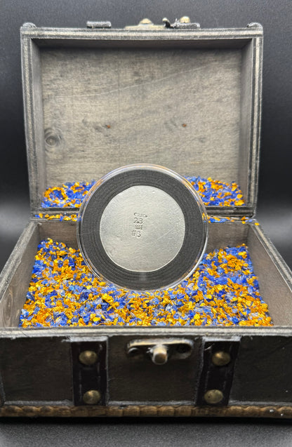 'Plundering Pirate Hector' Hand Crafted 2.3 Troy Ounce .999 Fine Silver Round Antique Finish Includes Treasure Chest, Capsule & COA Mint Condition Limited Edition (1 of 50)