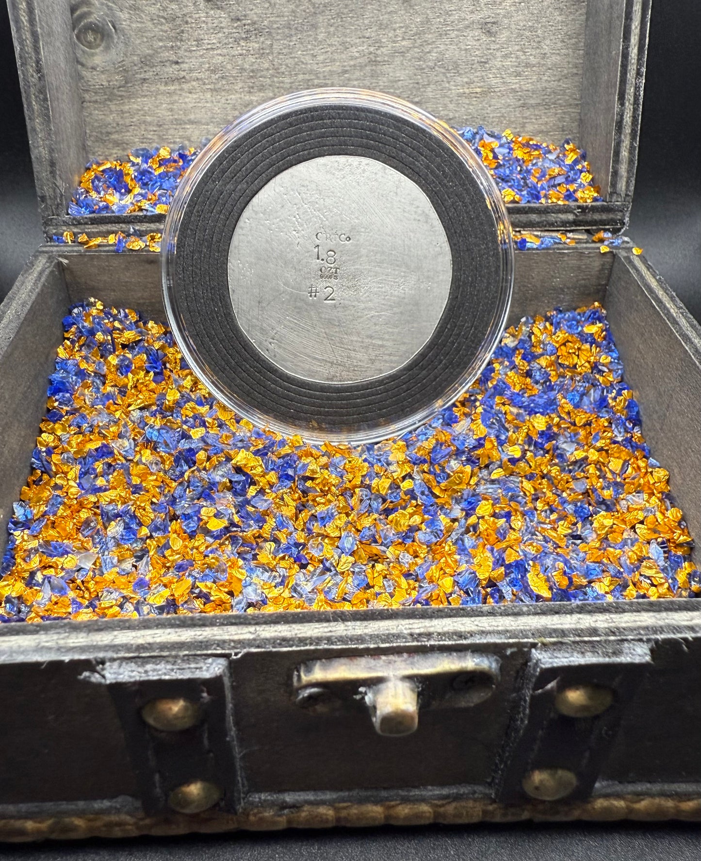 Pirate Deck Boss The Dead Bosun 2025 1.8 Troy Ounce .999 Fine Silver Round Hand Crafted Includes Wood Treasure Chest, Capsule & COA Mint Condition Limited Edition (1 of 25)