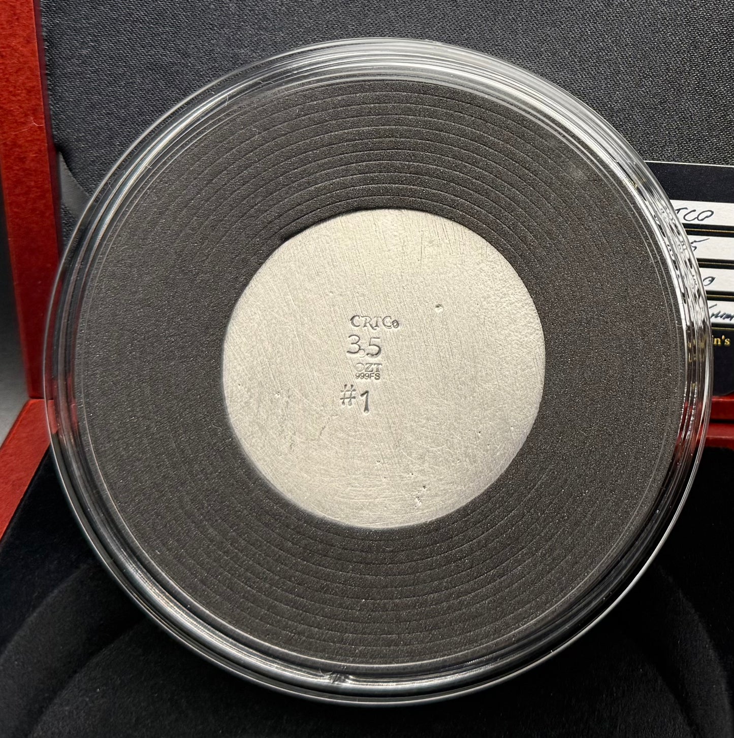 'The Jolly Roger Pirate' Hand Crafted 3.5 Troy Ounce .999 Fine Silver Round Pirate Captain Design Antique Finish Includes Wood Treasure Box, Capsule & COA Limited Edition (1 of 30)