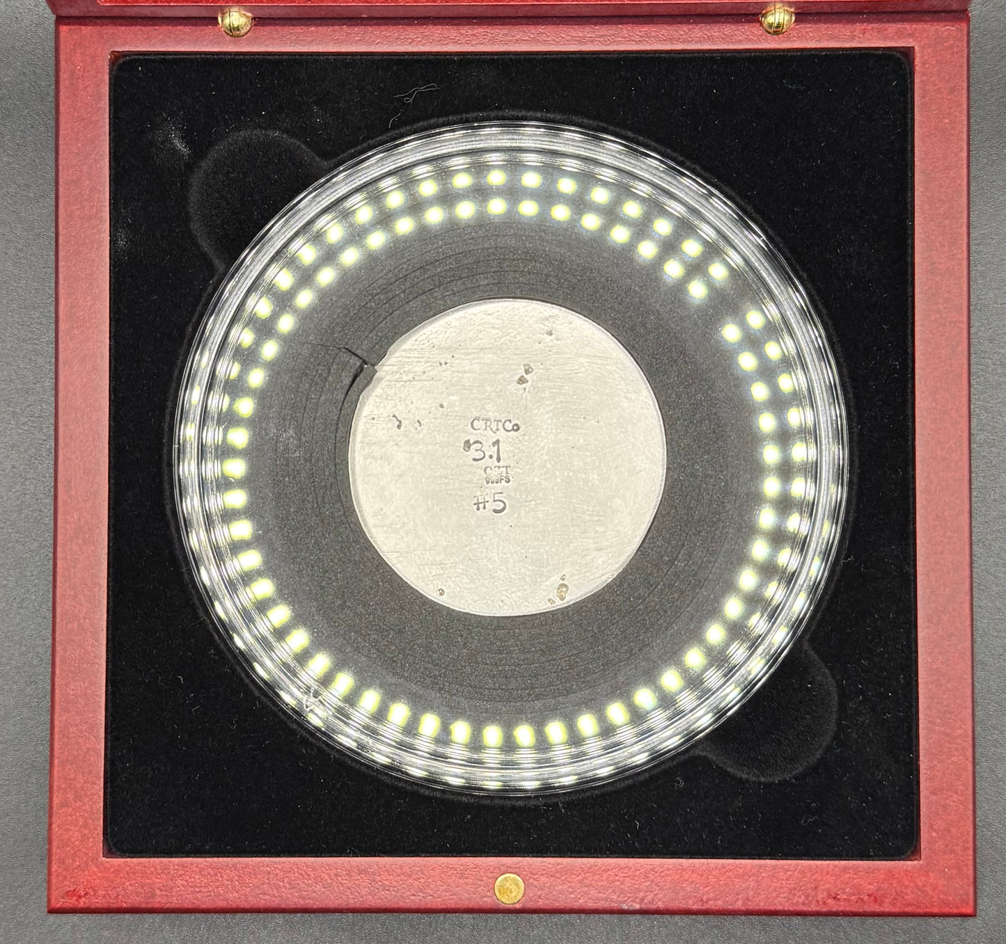 'The Pirate Captain's Curse/ Hand Crafted 3.1 Troy Ounce .999 Fine Silver Round Pirate Skull Sword Design Antique Finish Includes Wood Treasure Box, Capsule & COA Mint Condition Limited Edition (1 of 15)