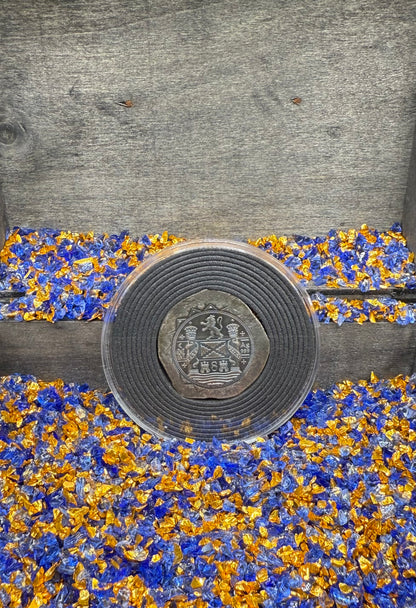 Colorized '1715 Fleet 300th Anniversary 8 Reales Silver Cob' Hand Crafted by Daniel Carr 28 Grams .999 Fine Silver Round Includes Wood Treasure Chest, Capsule & COA (Rare 1 of 18)