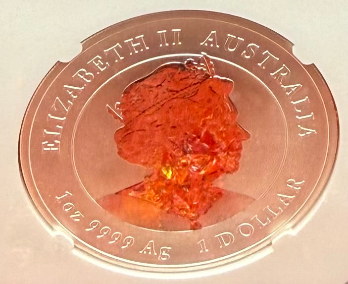 2023 P Silver $1 Australia Lunar Series III Year of the Rabbit Colorized Brown NGC MS70 First Releases Red Lunar Label New Holder Mint Condition (1 of 311)