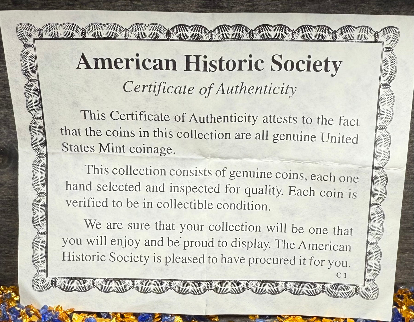 Colorized Hand Painted 1999 $1 American Silver Eagle Coin Brilliant Uncirculated Excellent Condition Satin Finish Includes New Capsule, COA, Coin Box & Wooden Treasure Box