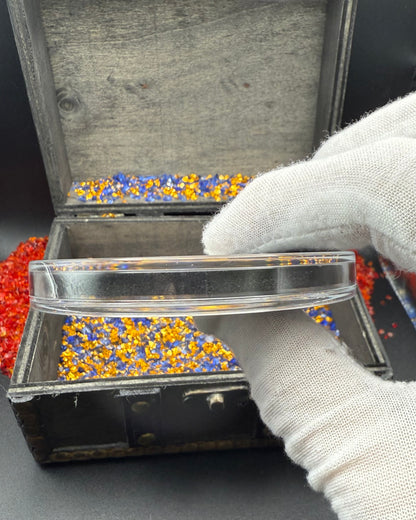 'Owl Amongst The Graves' Hand Crafted by Mutiny Metals 1 Troy Ounce .999 Fine Silver Round High Relief Antique Finish Includes Wood Treasure Chest, Capsule & COA. Limited Edition