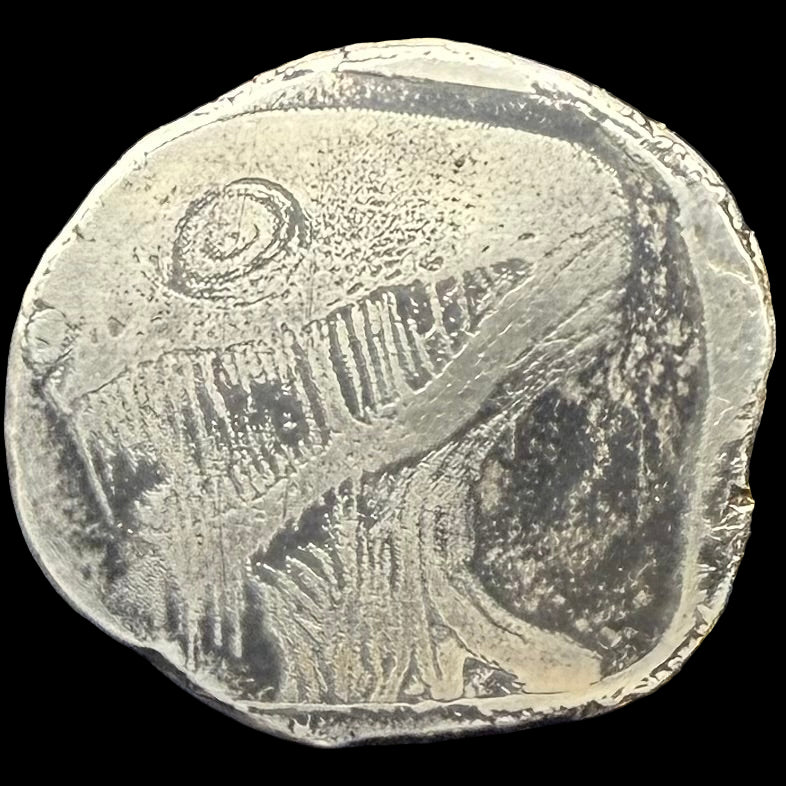 Monster - Electro Etched Art Hand Crafted by Taz Hand Pours Artist Sara Reynolds - Only 1 Ever Made - 16 gram .999 Fine Silver Round Satin Finish Includes Wood Treasure Chest, Capsule & COA