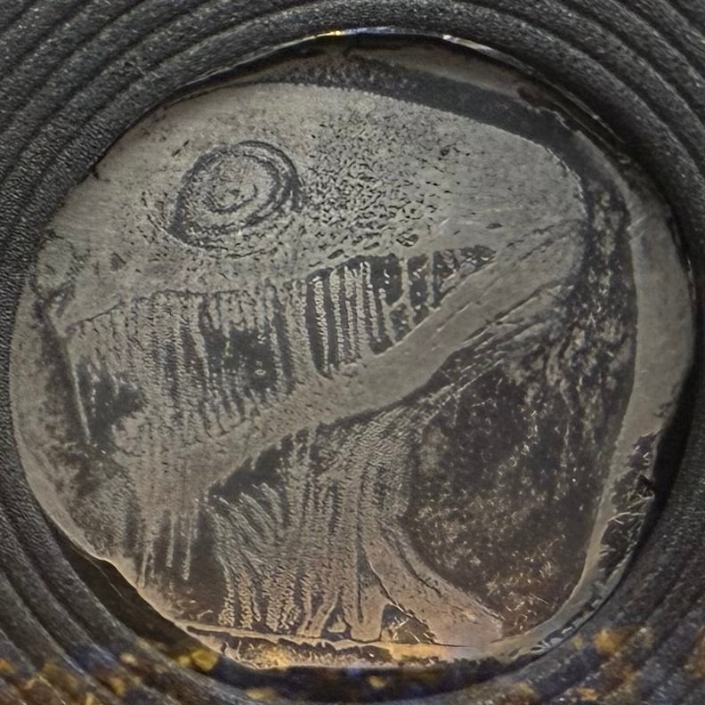 Monster - Electro Etched Art Hand Crafted by Taz Hand Pours Artist Sara Reynolds - Only 1 Ever Made - 16 gram .999 Fine Silver Round Satin Finish Includes Wood Treasure Chest, Capsule & COA