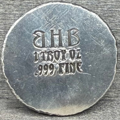 Snake Cycle of Life - Hand Crafted by Black Hand Bullion 1 oz .999 Fine Silver Round Antique Finish Includes Wood Treasure Chest, Capsule & COA Limited Edition