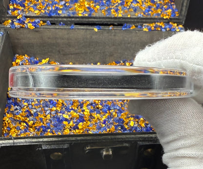 'Defender of Liberty' Hand Crafted by Reckless Metals 1.4 oz .999 Fine Silver Round Antique Finish Includes Wood Treasure Chest, Capsule & COA Mint Condition Limited Edition 1 of 61