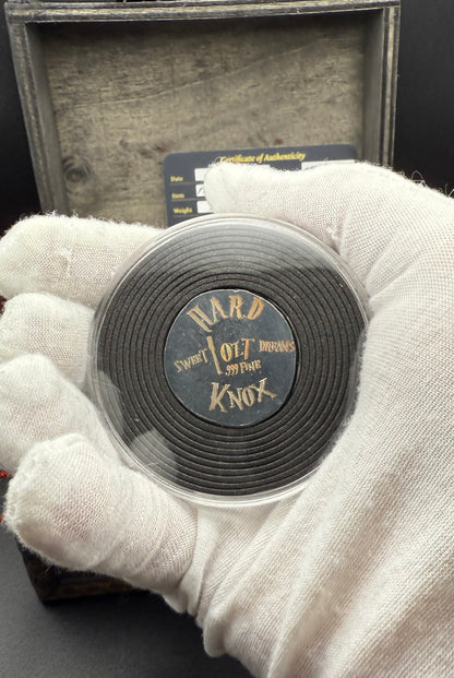 'Freddy Krueger Sweet Dreams' Hand Crafted by Hard Knox Metals 1 oz .999 Fine Silver Round Oxidized Finish Includes Wooden Treasure Box, Capsule & COA Limited Edition