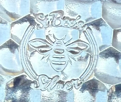 'Honey Bar' 4.14 oz .999 Fine Silver Bar, Hand Crafted by St Bee's in England, Shiny Finish, Includes Wood Treasure Chest, COA, Mint Condition, Limited Edition