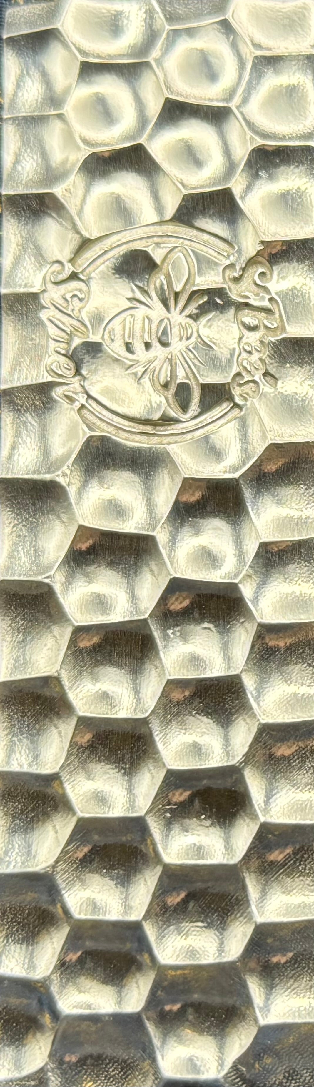 'Honey Bar' 4.14 oz .999 Fine Silver Bar, Hand Crafted by St Bee's in England, Shiny Finish, Includes Wood Treasure Chest, COA, Mint Condition, Limited Edition