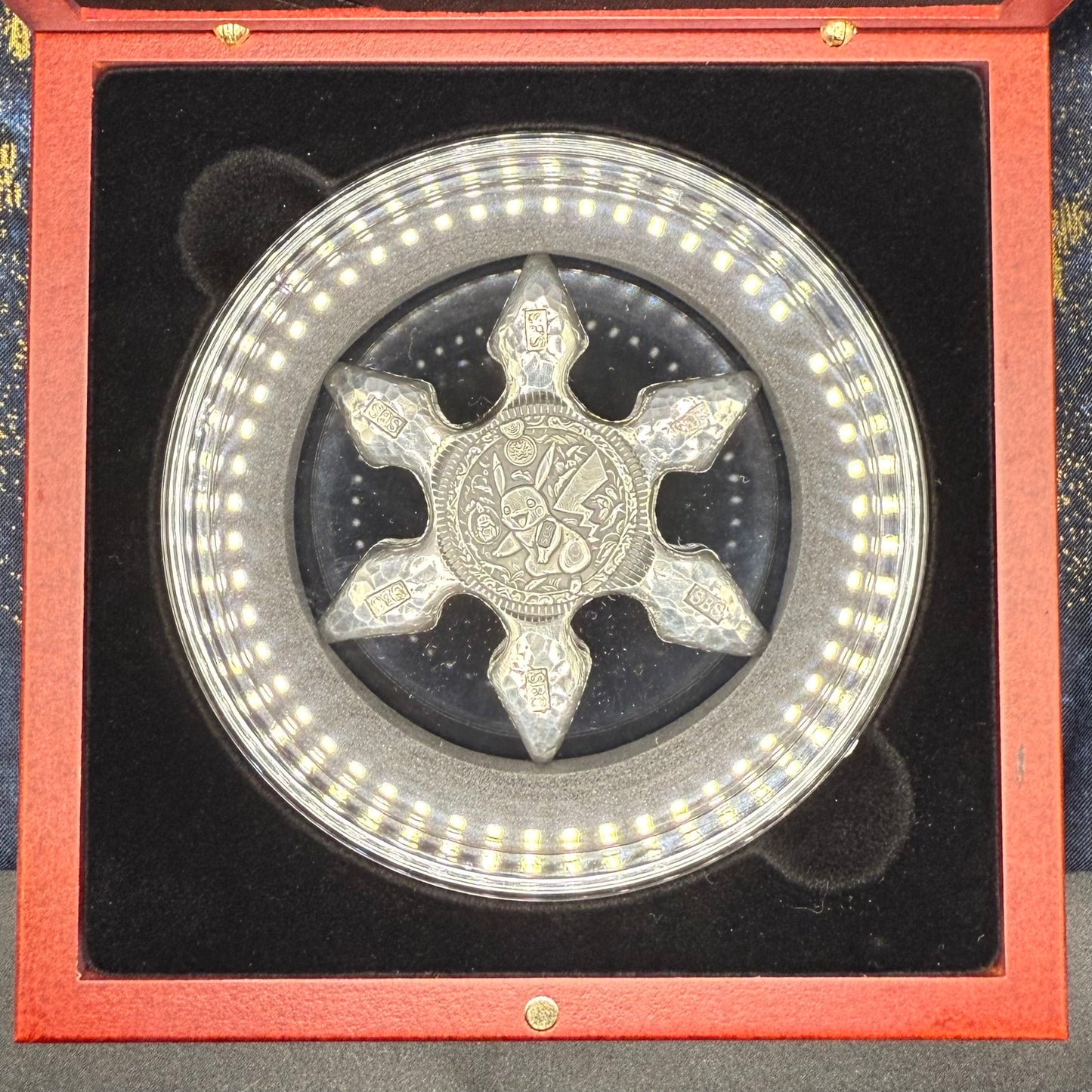 Pokémon 'Monster Pikachu Star' 5 oz .999 Fine Silver Star Hand Crafted by St Bee's in England, Shiny Finish, Includes Wood Display Box, Capsule, COA, Mint Condition (Prototype 1 of 1)