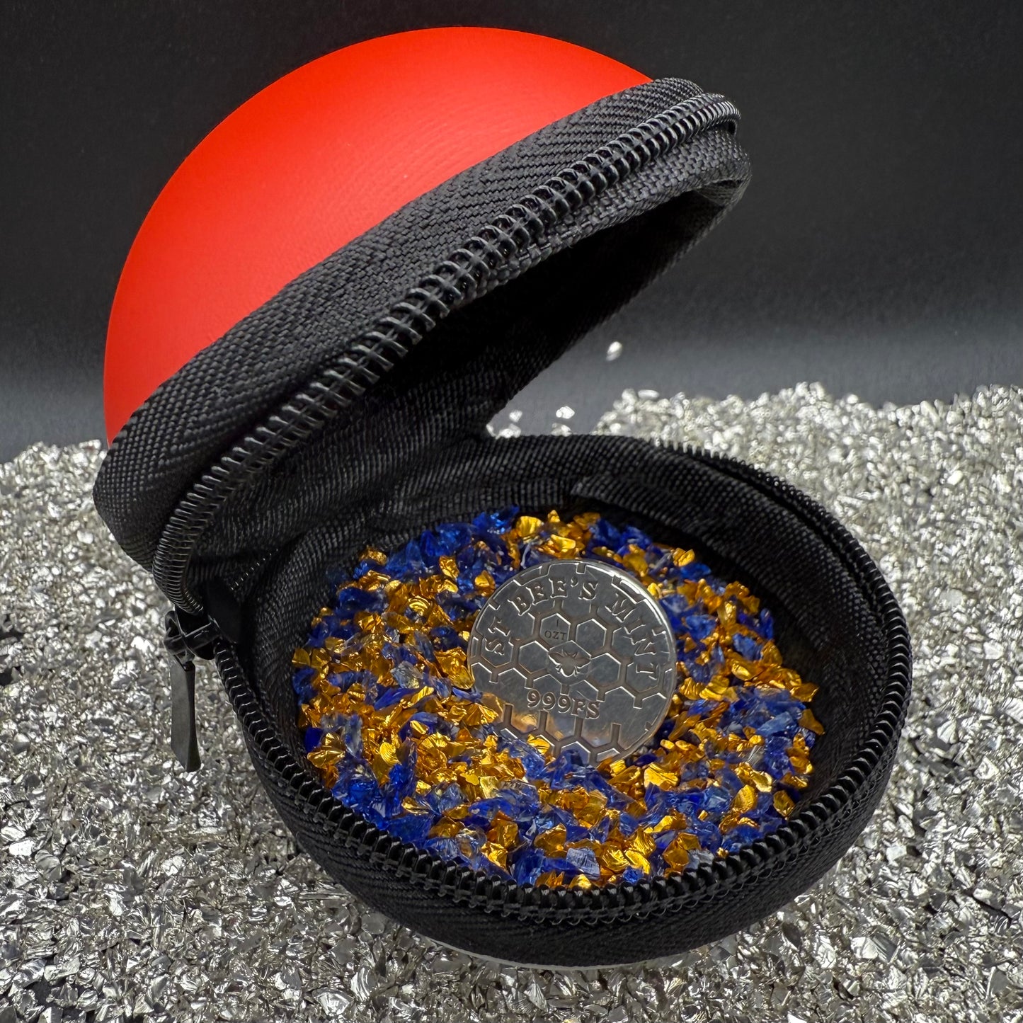 Pokémon 'Blastoise' 1 oz .999 Pure Silver Round Hand Crafted by St Bee's in England, Satin Finish, Includes Poké Ball & COA, Mint Condition Limited Edition