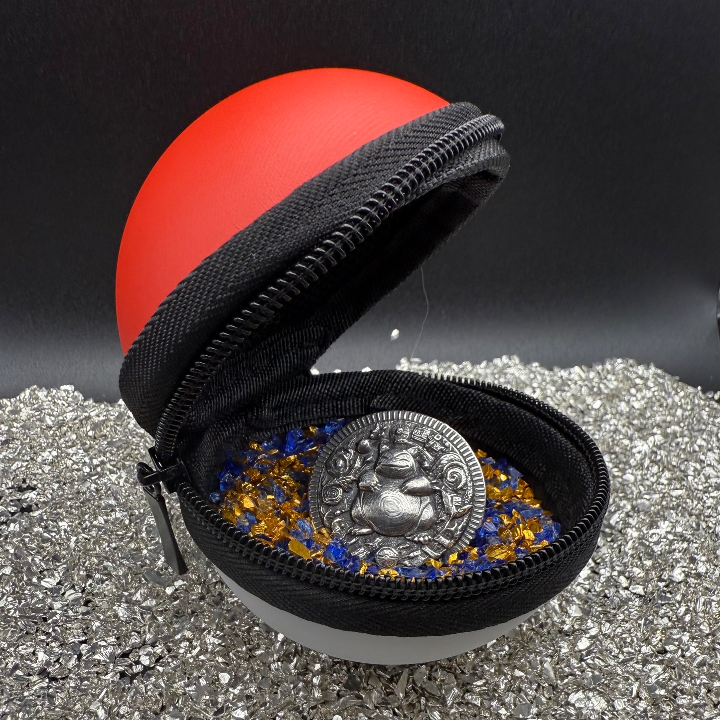 Pokémon 'Snorlax' 2 oz .999 Pure Silver Round Hand Crafted by St Bee's in England, Satin Finish, Includes Poké Ball & COA, Mint Condition, Limited Edition