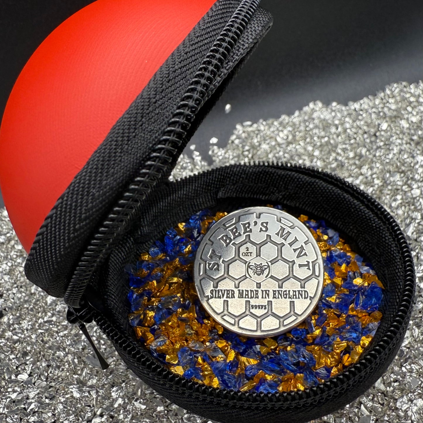 Pokémon 'Snorlax' 2 oz .999 Pure Silver Round Hand Crafted by St Bee's in England, Satin Finish, Includes Poké Ball & COA, Mint Condition, Limited Edition