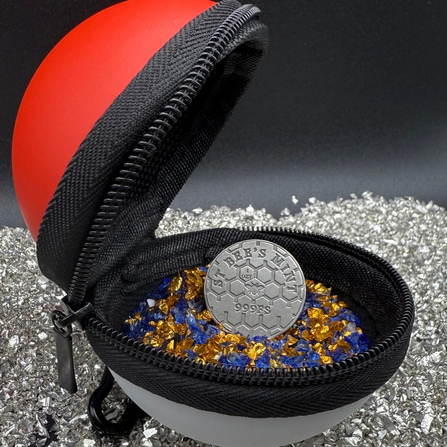 Pokémon 'Charmander' 1 oz .999 Pure Silver Round Hand Crafted by St Bee's in England, Frosted Finish, Includes Poké Ball & COA, Mint Condition Limited Edition