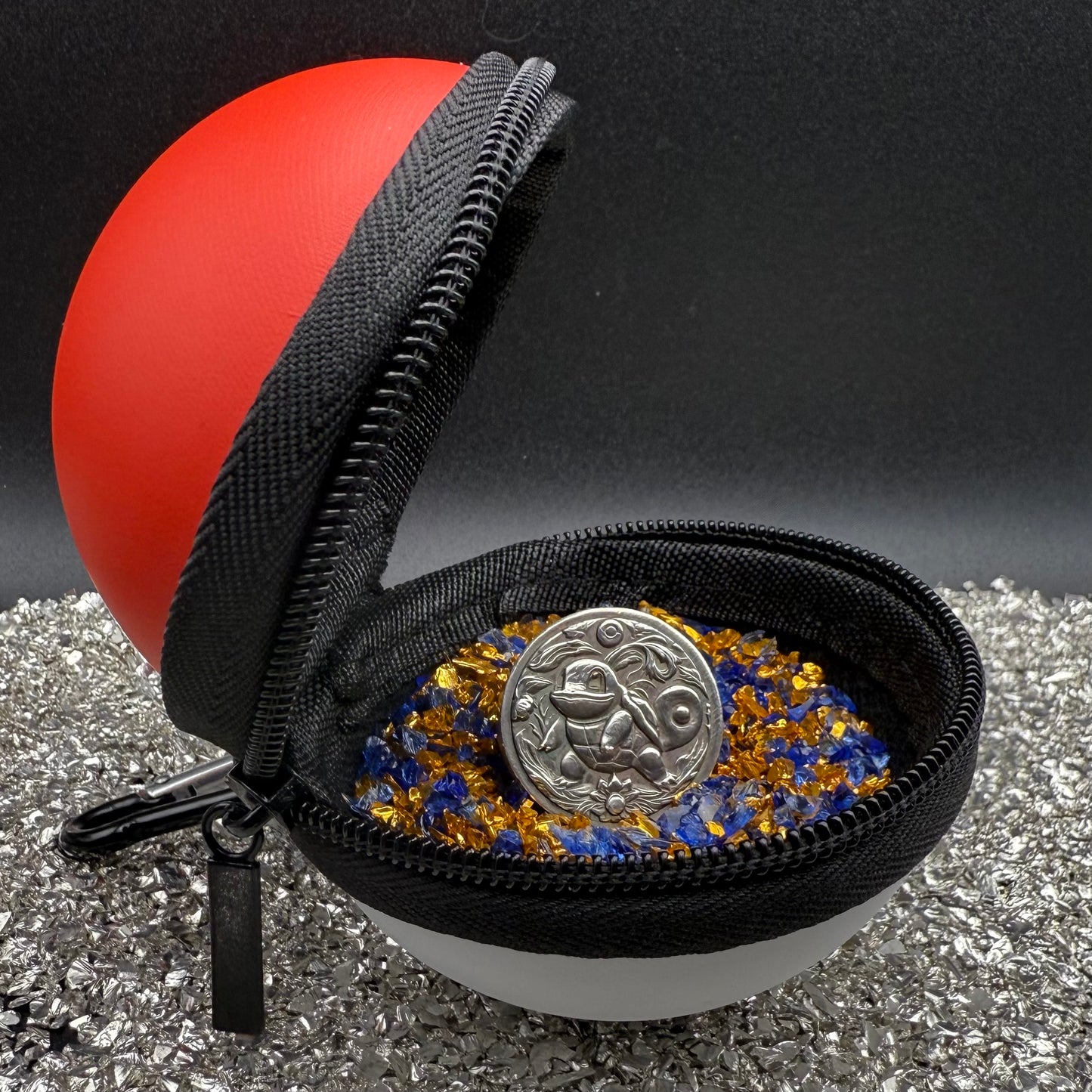 Pokémon ' Squirtle' 1 oz .999 Pure Silver Round Hand Crafted by St Bee's in England, Satin Finish, Includes Poké Ball & COA, Mint Condition Limited Edition