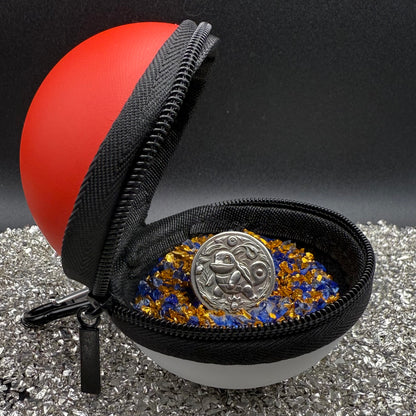 Pokémon ' Squirtle' 1 oz .999 Pure Silver Round Hand Crafted by St Bee's in England, Satin Finish, Includes Poké Ball & COA, Mint Condition Limited Edition