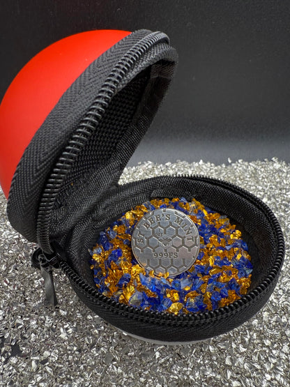 Pokémon ' Squirtle' 1 oz .999 Pure Silver Round Hand Crafted by St Bee's in England, Satin Finish, Includes Poké Ball & COA, Mint Condition Limited Edition