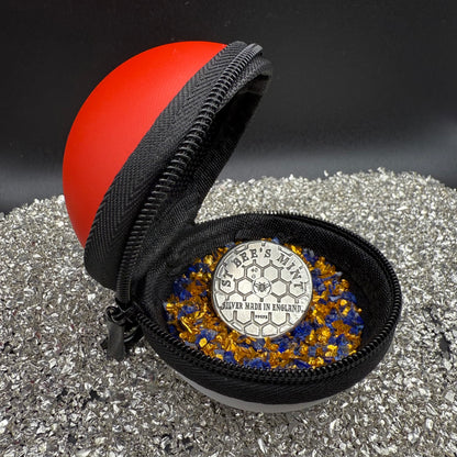 Pokémon 'Charizard' 1.25 oz .999 Pure Silver Round Hand Crafted by St Bee's in England, Shiny Finish, Includes Poké Ball & COA, Mint Condition Limited Edition