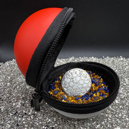 Pokémon 'Venasaur' 1.25 oz .999 Pure Silver Round Hand Crafted by St Bee's in England, Shiny Finish, Includes Poké Ball & COA, Mint Condition Limited Edition