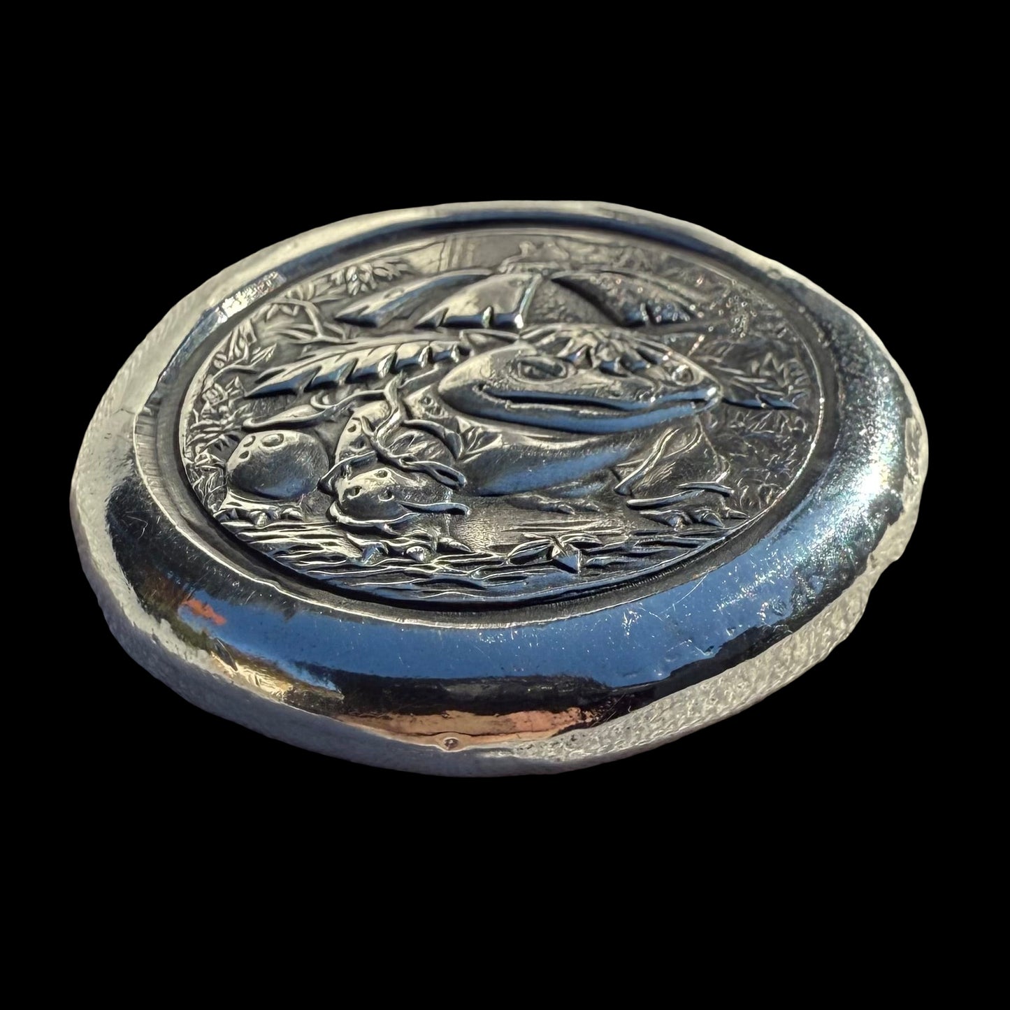 Pokémon 'Venasaur' 1.25 oz .999 Pure Silver Round Hand Crafted by St Bee's in England, Shiny Finish, Includes Poké Ball & COA, Mint Condition Limited Edition