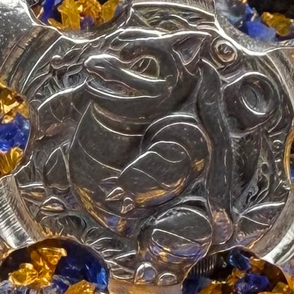 Pokémon 'Blastoise Star' 1.08 oz .999 Fine Silver Star Hand Crafted by St Bee's in England, Shiny Finish, Includes Poké Ball & COA, Mint Condition, Limited Edition