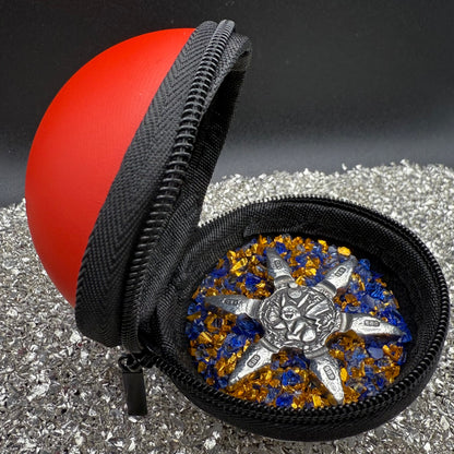 Pokémon 'Pikachu Star' 1.06 oz .999 Fine Silver Star Hand Crafted by St Bee's in England, Shiny Finish, Includes Poké Ball & COA, Mint Condition, Limited Edition