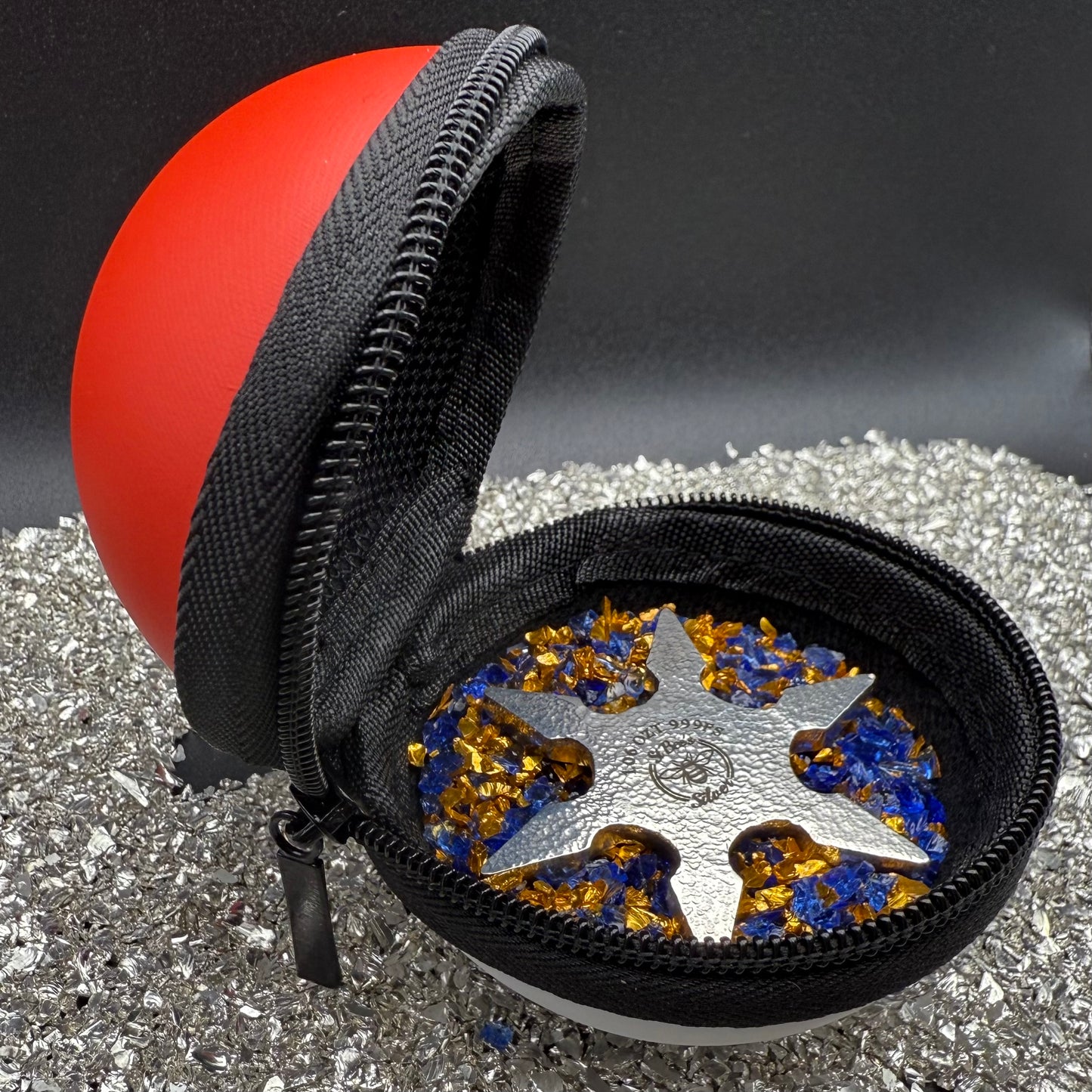 Pokémon 'Pikachu Star' 1.06 oz .999 Fine Silver Star Hand Crafted by St Bee's in England, Shiny Finish, Includes Poké Ball & COA, Mint Condition, Limited Edition