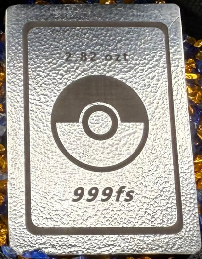 Pokémon 'Fire Charizard' 2.82 oz .999 Pure Silver Trading Card Hand Crafted by St Bee's in England, Satin Finish, Includes Poké Ball & COA, Mint Condition Limited Edition