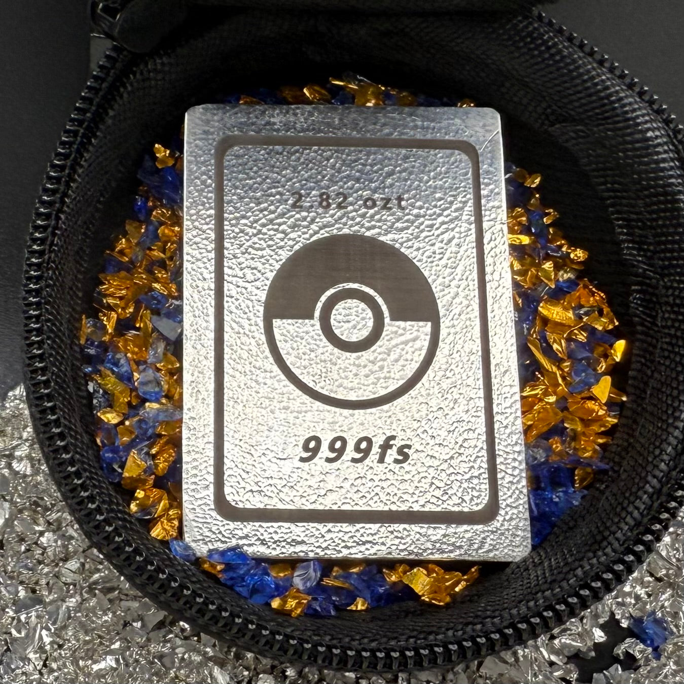 Pokémon 'Fire Charizard' 2.82 oz .999 Pure Silver Trading Card Hand Crafted by St Bee's in England, Satin Finish, Includes Poké Ball & COA, Mint Condition Limited Edition
