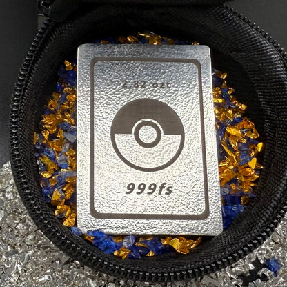 Pokémon 'Fire Charizard' 2.82 oz .999 Pure Silver Trading Card Hand Crafted by St Bee's in England, Satin Finish, Includes Poké Ball & COA, Mint Condition Limited Edition