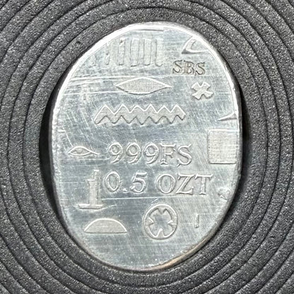 Egyptian Series 'Falcon' .5 oz .999 Pure Silver Nugget Hand Crafted by St Bee's in England, Antique Finish, Includes Wooden Box & COA, Mint Condition Limited Edition