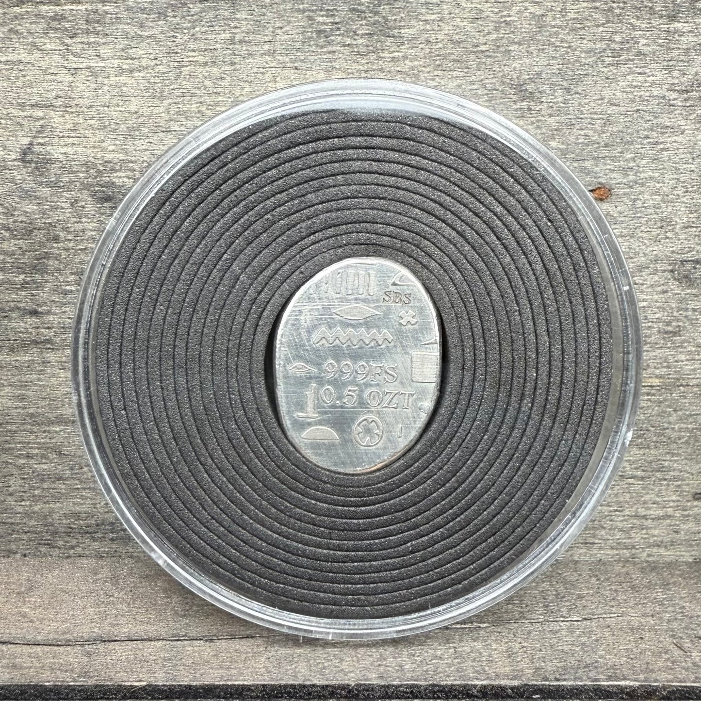 Egyptian Series 'Falcon' .5 oz .999 Pure Silver Nugget Hand Crafted by St Bee's in England, Antique Finish, Includes Wooden Box & COA, Mint Condition Limited Edition